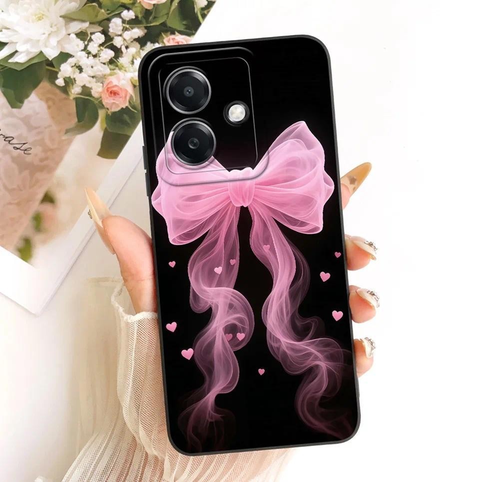 Ốp Điện Thoại In Hình Mèo Anh Đào Cho Oppo A3x CPH2641 CPH2681 / Oppo A3 4G 5G Ốp Lưng Silicon Lỏng Mờ Funda