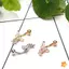 Bướm Zircon Pha Lê PiercingSurgical Steel Rốn Xuyên Bụng Nút Nhẫn Mới