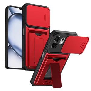 Ốp lưng itel A100C Cửa sổ trượt Khe cắm thẻ Giá đỡ cho vỏ điện thoại itel A100C