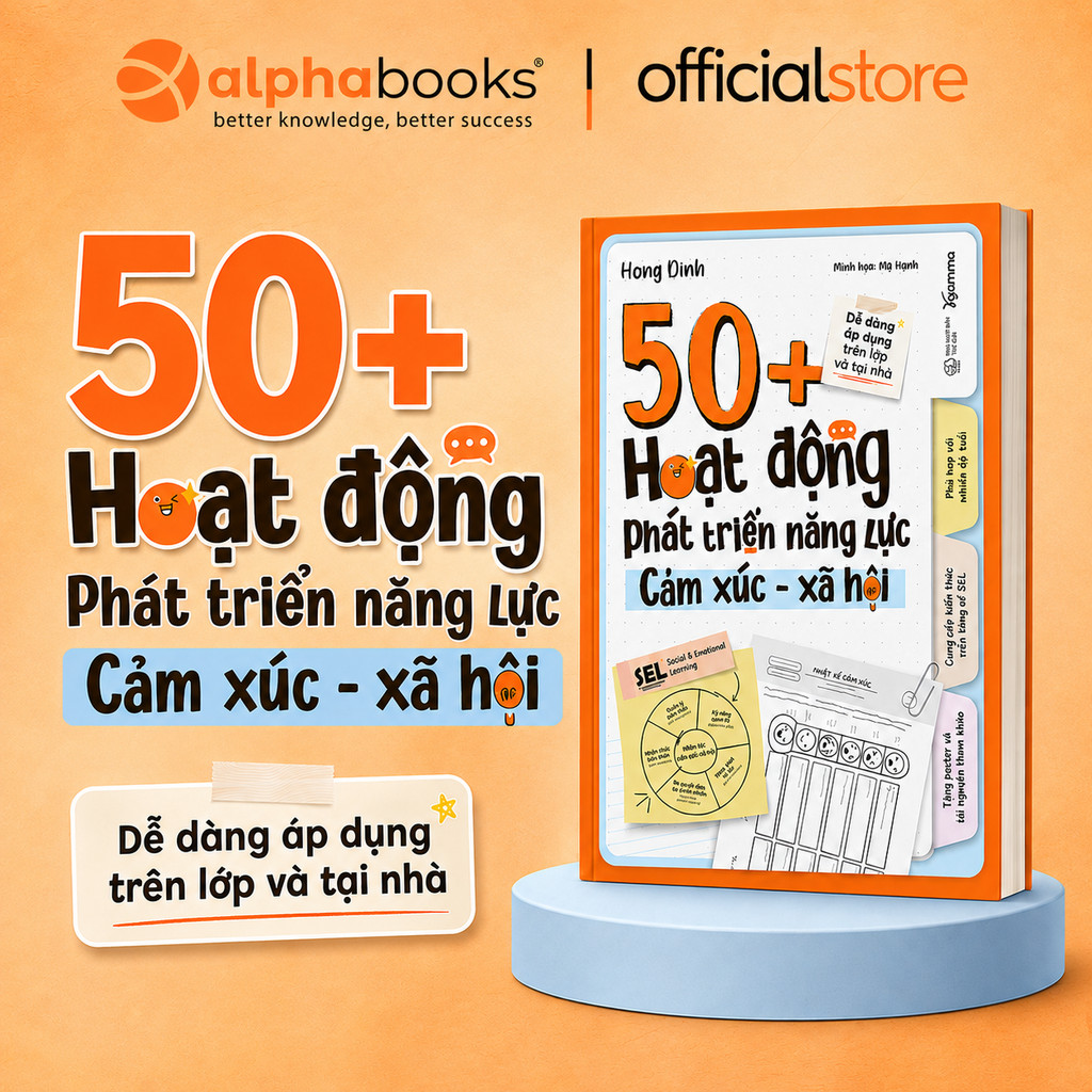Sách - 50+ Hoạt động phát triển năng lực cảm xúc xã hội - Hồng Dinh (Gamma Books)