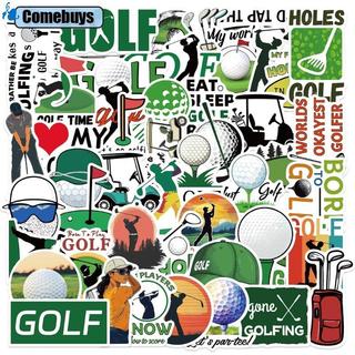 Com * Bộ Nhãn Dán DIY Chủ Đề Golf Gói 50 Decal Trang Trí Quạt Thể Thao Chống Thấm Nước