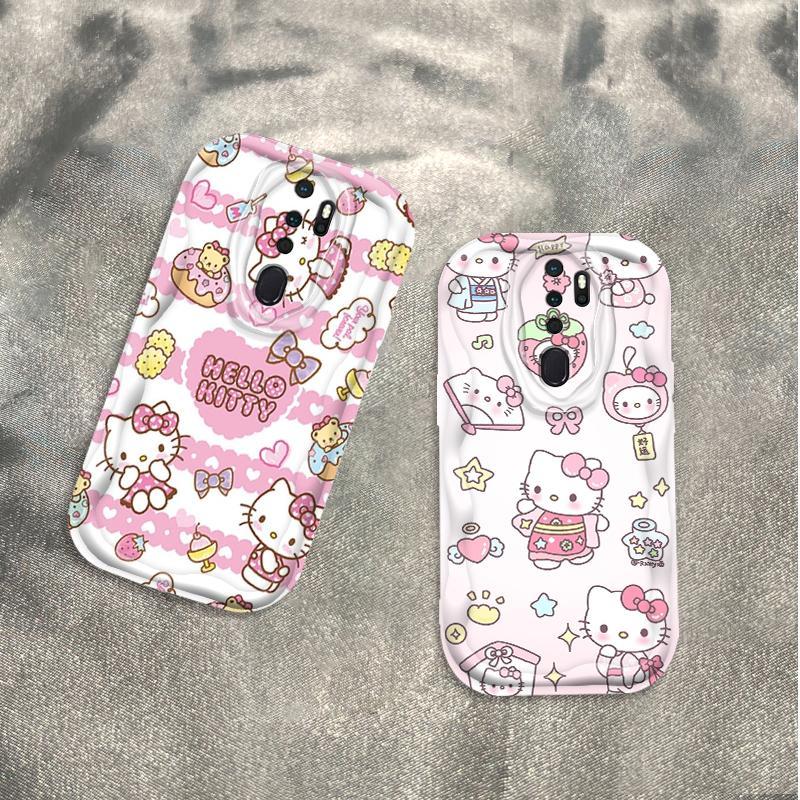 Ốp Silicon Hoạt Hình Cho OPPO A9 2020 A5 2020 Vỏ Điện Thoại Mềm Cầm Tay 3D TPU Kitty Girl Sinh Viên Ốp Lưng Chống Sốc