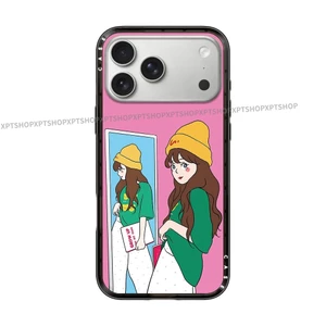 Phong Cách Mới Từ May Nắp Bé Gái Acrylic Ốp Lưng Điện Thoại IPhone 15 14 13 12 17 16 Plus Pro Max 17 Vỏ Bảo Vệ Chống Sốc Không Khí