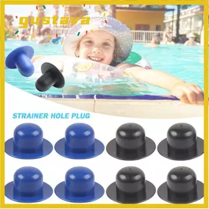 GUSTAVA 1 / 4 Phích cắm lỗ lọc, Nút chặn nước bơm lọc màu xanh đen, các bộ phận thay thế bền bỉ Phích cắm thoát nước tường bể bơi bằng nhựa cho bể bơi bơm hơi Intex