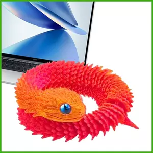 Mô hình rắn khớp nối Fidget Động vật rắn khớp nối Đồ chơi Máy tính để bàn Khớp linh hoạt Rắn Đồ chơi giác quan cho wipqsvn