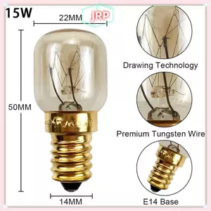 JRP 2 Chiếc 15 / 25W 220V E14 300 Độ Chịu Nhiệt Độ Cao Lò Vi Sóng Nồi Đèn Muối Bóng Đèn Chiếu Sáng JRP