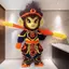 Ban Đầu Tròn Tương Thích Lego 70cm Khỉ Vua Đen Goku Khối Xây Dựng Đồ Chơi Lắp Ráp Mô Hình Trang Trí Xếp Hình