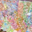 Bộ sticker lấp lánh , kícḣ thước 12cm x 4,3cm, 1 sét 20 tờ hình khác nhau
