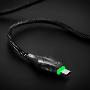 Cáp USB C gia cố BTM 5A Lõi đồng sạc nhanh và thiết kế phát sáng LED