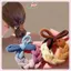 JRP Thu Đông Vải Thiện Dệt Thắt Nơ Dây Cao Su Co Giãn Cao Cấp Dành Cho Người Phụ Nữ Dễ Thương Kawaii Đơn Giản Bun Đuôi Ngựa Dây Cao Su Dây JRP