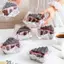 AA 10 / 50 Cái Trong Suốt PET Bento Hộp Đựng Bánh Tiramisu Món Tráng Miệng Dùng Một Lần Hộp Bánh Nhựa Tiệc Cưới Nhà Hàng Giáng Sinh VN