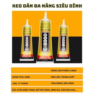 Keo dán đa năng siêu chắc E8000 15/50/110ml Dán Thủ Công Handmade,Keo Dẻo Acrylic Dán Gioăng Màn hình điện thoại - SUNND