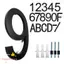 TOPTOOLCX 8 "Nổi Nhà Số Chữ Cái 911 Tầm Nhìn Biển Báo Hộp Thư Số Trang Trí Với Bộ Móng Tay