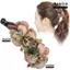 Kẹp chuối FANSIN, Kẹp xoắn phong cách cổ điển thủ công, Kẹp đuôi ngựa chống trượt hoa hồng thanh lịch thời trang dành cho nữ