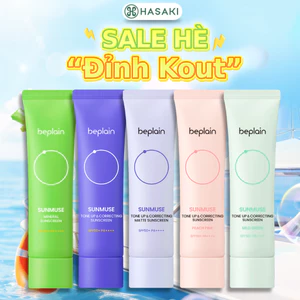 Kem Chống Nắng Beplain Kiềm Dầu, Nâng Tông, Cấp Ẩm 50ml Sunscreen SPF50+ PA++++ Hasaki Chính Hãng