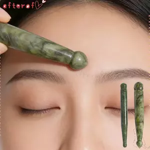 AFTEROF Gua Sha Wand, Bề mặt được đánh bóng mịn Chất liệu tự nhiên Gậy Massage huyệt, Dụng cụ cạo kinh tuyến hình dạng nhỏ gọn di động