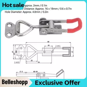 Belleshopp Kẹp chuyển đổi nhanh Lực kẹp mạnh Kẹp có thể điều chỉnh Độ bền cao dùng trong công nghiệp
