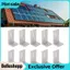 Belleshopp 10 CHIẾC Bảng Điều Khiển Năng Lượng Mặt Trời Gắn Chân Đế Hợp Kim Nhôm L Chân Núi & Chống Chịu Thời Tiết Khả Năng Chịu Tải Mạnh cho Mái Nhà Hệ Thống PV