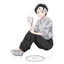 HT3 Bạn Và Tôi Cực Đối Mặt Đứng Tấm Acrylic Đứng Ký Hình Đứng Anime Trang Trí TH3