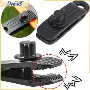 1 / 2 / 3 / 4 Cái Kẹp Chống Gió Móc Lều Phụ Kiện Xoay Được Gripper Caravan Hàm Cầm Cắm Trại Lều