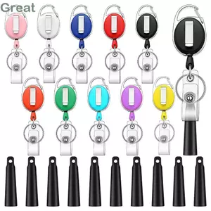 Cuộn giữ bút GREA, Giá đỡ bút kéo hợp kim kẽm có thể thu vào, Móc khóa kẹp bút đàn hồi Y tá