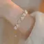 Móng vuốt mèo con Nhật Bản Hàn Quốc Hạt giả nhẹ Vòng tay sang trọng sang trọng Quà tặng nữ Thiết kế thích hợp Cảm giác