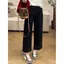 2026 Xuân Hè Phong Cách Mới Quần Jean Thẳng Nữ Plus Size Hình Quả Lê Cơ Thể Eo Cao Ôm Hơn Nhìn Bao Da Thịt Ống Rộng Đến Mắt Cá Chân Quần