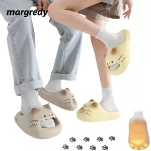 MARGREDY Kitty Mules, Dép mèo chống trượt mũi kín, Dép mèo đáy mềm chống thấm nước Dép mèo bé gái