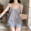 Bộ đồ ngủ không tay dành cho nữ Bộ đồ ngủ tích hợp Bộ đồ ngủ rộng rãi cho thời gian giải trí hàng ngày trong nhà