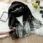 Bướm Xám Phong Cách Trung Hoa Cao Cấp Lụa Thêu Khăn Nữ Giả Lụa Handmade Su Thêu Khăn Choàng 6.21
