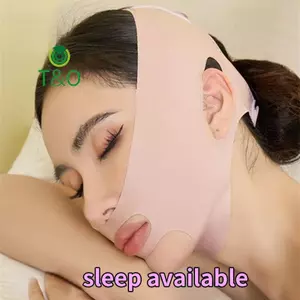 Băng đeo mặt chữ V thoáng khí Cheek Nâng mặt nạ mỏng Giảm băng định hình chữ V cằm đôi Băng chống nhăn [mới]