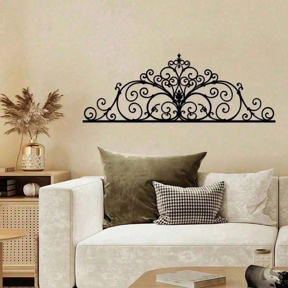 CIFbuy Gothic Kim Loại Nghệ Thuật Treo Tường Đen Cuộn Laser Cắt Thâm ...