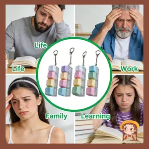 Li Nhấp Nháy Bàn Phím Móc Khóa Đồ Chơi Giảm Căng Thẳng Với 4 Nút Cơ Cho Trẻ Em Tay Thư Giãn Ngón Tay Fliexibl