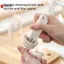 Bàn chải nắp cốc đa chức năng Dụng cụ làm sạch Crevice Treo tiện ích để làm sạch nhà Bàn chải làm sạch tay cầm cong VN