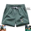 Tập luyện mùa hè thể thao Li Ning quần short ống thẳng nhẹ nam nữ leo núi đi xe đạp chạy bộ thể dục quần short lụa băng ba phút