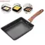 Chảo trứng CODECOVED, Chảo trứng Tamagoyaki vuông chống dính, Dụng cụ nấu nướng hình chữ nhật dày phong cách Nhật Bản Chảo chiên hình chữ nhật gia đình