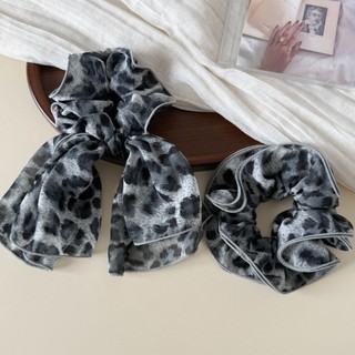 Kovoi / Phong Cách Hàn Quốc Da Báo In Tóc Nữ Cao Cấp Cảm Giác Streamer Scrunchy Dây Buộc Tóc Nhiều Lớp Scrunchy Dây Buộc Tóc