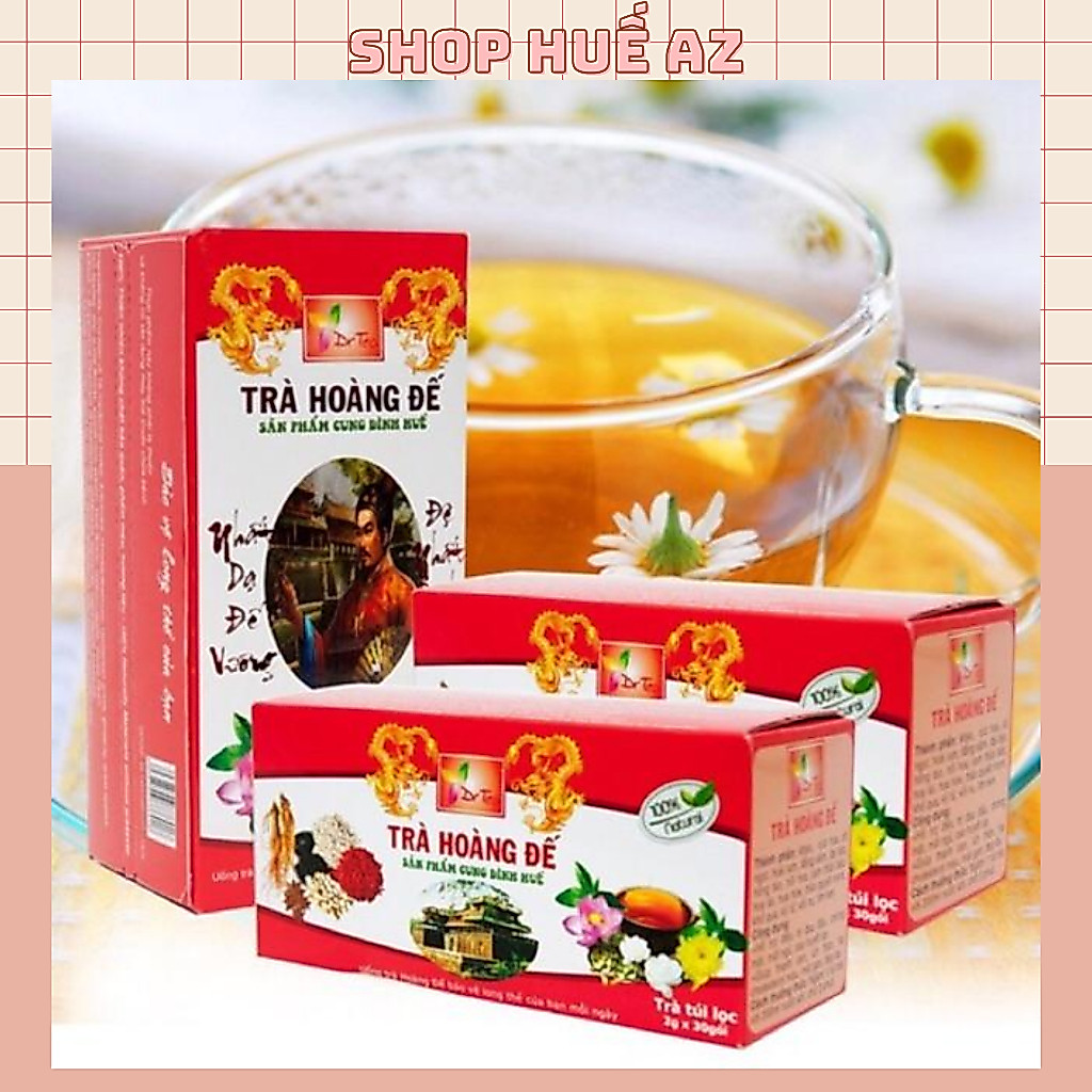 Trà Hoàng Đế Túi Lọc (2,5g x 30 gói) - Đặc sản Huế