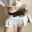 Bluelover PU Studded Da Lông Thắt Lưng Lông Thú Giả Cay Cô Gái Phong Cách Lông Tơ Dây Thắt Lưng Phong Cách Hàn Quốc Trang Trí Quần Jean Y2K Dây Thắt Lưng Mới