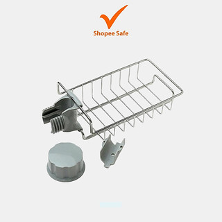 Giá treo vòi inox để giẻ rửa chén bát tiện dụng giúp sắp xếp khu vực bồn rửa gọn gàng #A127