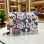 Hoạt Hình In Hình Phiên Bản Hàn Quốc Tri-Fold Ví Canvas Unisex Túi Chìa Khóa Đựng Thẻ Đa Năng Đựng Tài Liệu Thay Đổi Thẻ Túi Bảo Quản