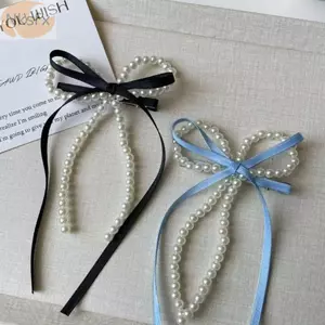 NKSFX Ruy Băng Barrettes, Kẹp Đầu Lưng Phong Cách Nữ Tính Cổ Tích Barrettes, Thiết Kế Nơ Barrettes Nữ Barrettes