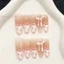 10 Chiếc Đầu Pháp Blush Bấm Dài Trên Móng Tay Bền Đẹp & Không Bao Giờ Chia Móng Tay Giả Thoải Mái Để Làm Việc Hẹn Hò hoặc Dự Tiệc