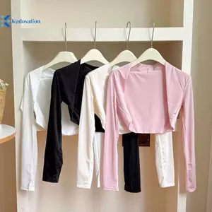 Kudosation Ice Silk Khăn Choàng Tay Nữ Chống Nắng UV Khăn Choàng Vòng Tay Găng Tay Cho Hoạt Động Thể Thao Ngoài Trời Golf Chạy Câu Cá Dài Sleev Đẹp
