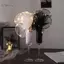 GCDHome 2M LED Chiếu Sáng Ren Lưới Hoa Gói Giấy Sợi Hoa Paaging Cho Đám Cưới Sinh Nhật Tặng HOT