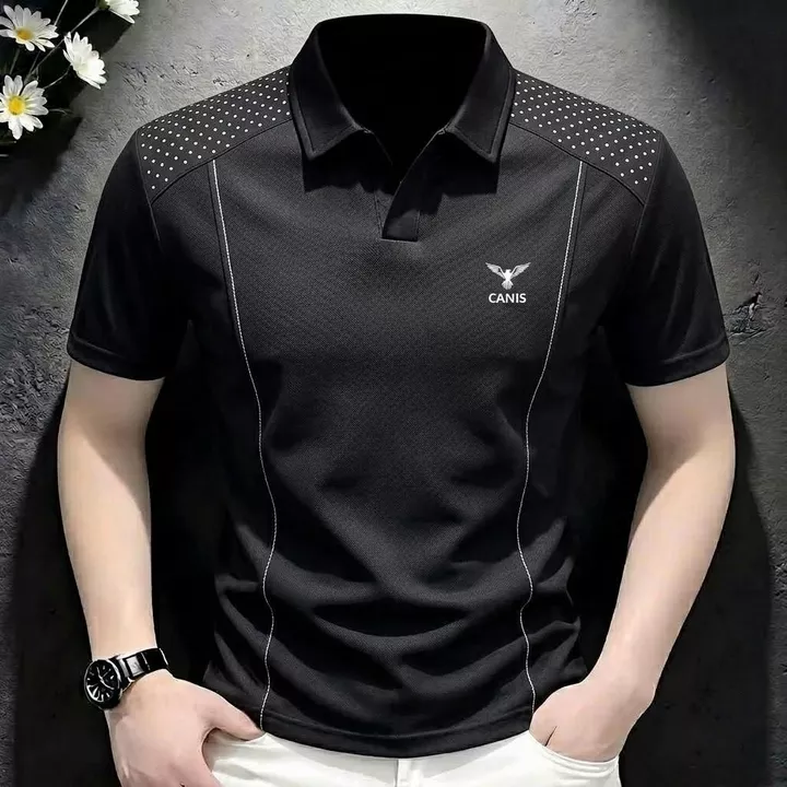 Áo Polo Canis Phối Thân, Chất Vải Thể Thao Co Dãn 4 Chiều Thấm Hút Mồ Hôi Thoải Mái Vận Động