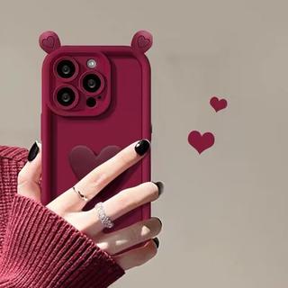 Ốp Điện Thoại Trái Tim Tình Yêu 3D Dễ Thương Cho IPhone 17 16 15 14 13 12 11 Pro Max Plus 16E Silicon Mềm Thời Trang Hàn Quốc Màu Kẹo Sáng Tạo