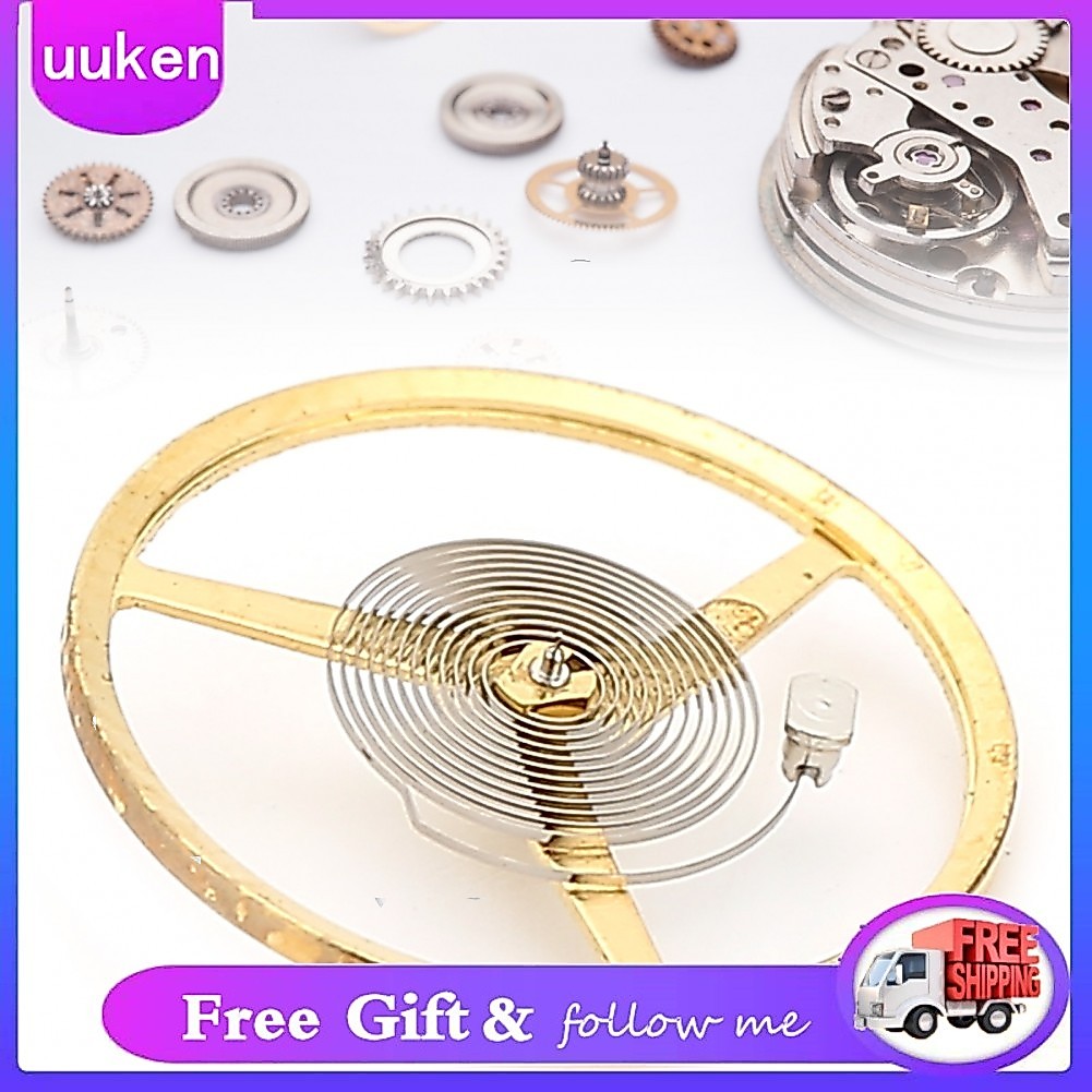 Uukendh uukenh Yitre Phụ kiện bộ máy đồng hồ Vàng Sử dụng lâu dài Bánh xe cân bằng chống ăn mòn Hợp kim chống gỉ để sửa chữa Thợ sửa chữa Thợ đồng hồ