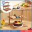 3 Tầng Cupcake Đứng Mộc Mạc Gỗ Món Tráng Miệng Hiển Thị Để Bàn Đa Năng Giá Đỡ Khay Cho Tiệc Sinh Nhật Nhà Bếp Buffet
