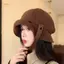 PNPIA- Thời Trang Đa Năng Mùa Đông Thu Đông Corduroy Buet Mũ Dành Cho Nữ Người Cá Mũ Có Thể Gập Lại Vành Rộng Mũ Buet Có Thể Điều Chỉnh